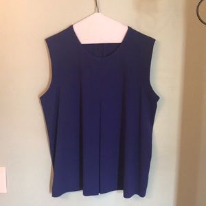 J Crew Factory pleated front sleeveless top
